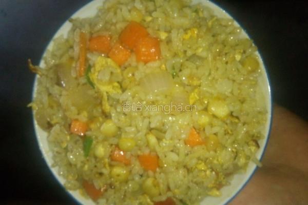 咖喱鸡蛋炒饭的做法图解5