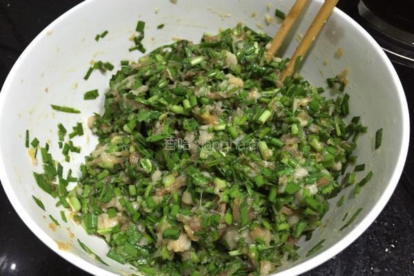 韭菜猪肉饺的做法图解4