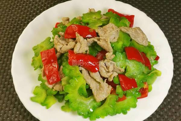 彩椒肉片炒苦瓜的做法图解7
