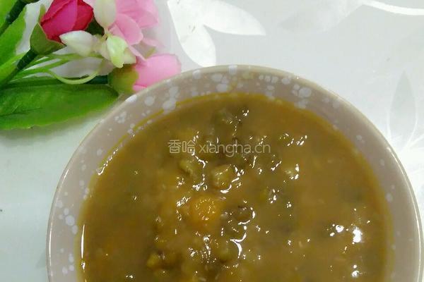 南瓜绿豆汤的做法图解4