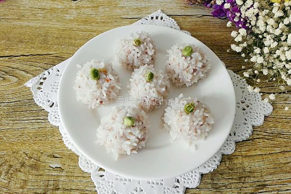 清蒸大米虾丸的做法图解13