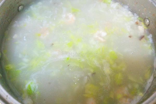 卷心菜虾仁白米粥的做法图解11