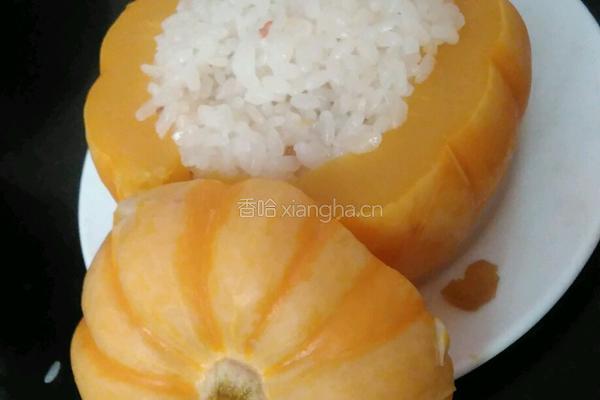 南瓜蒸饭的做法图解3