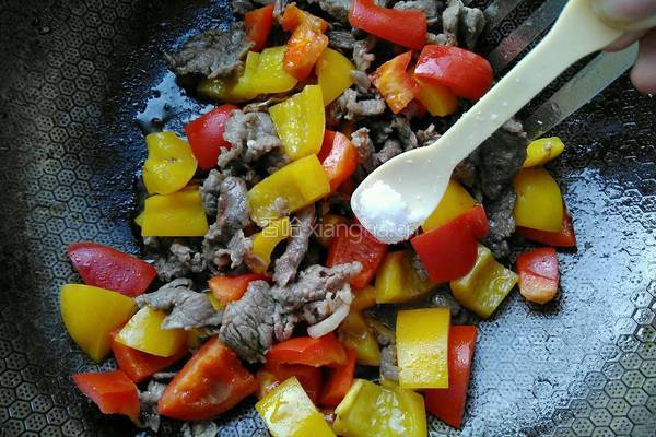 彩椒牛肉的做法图解10