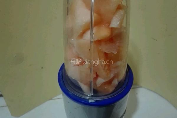 哈密瓜冰棒的做法图解4