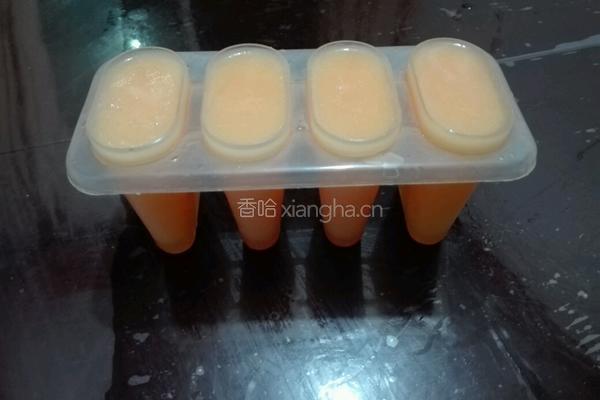 哈密瓜冰棒的做法图解6
