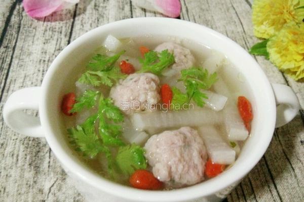 白萝卜肉圆汤的做法图解15