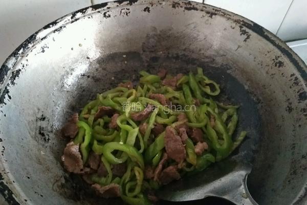 青椒肉片的做法图解4
