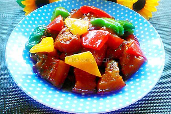 彩椒红烧肉的做法图解11