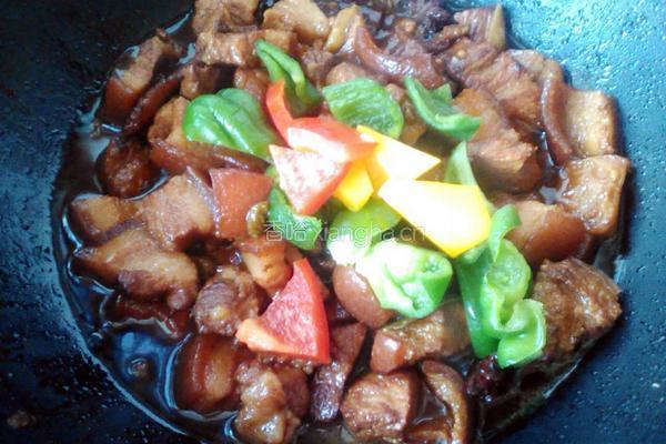 彩椒红烧肉的做法图解10