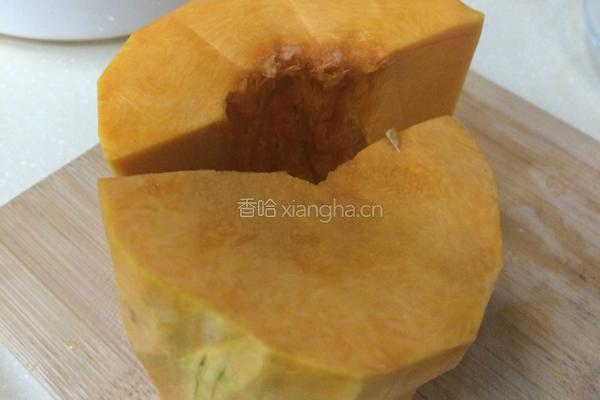 丿蜜红豆馅南瓜糯米糍的做法图解1