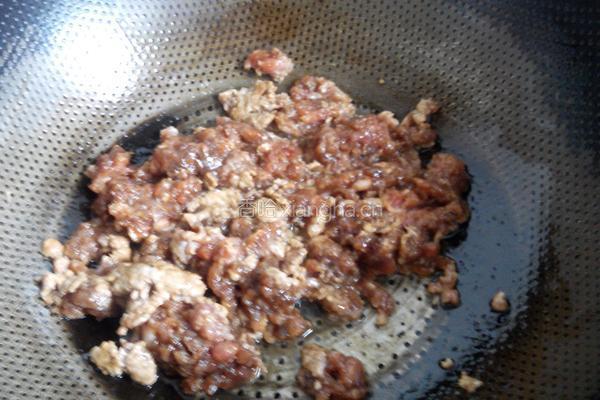 肉沫毛豆的做法图解3