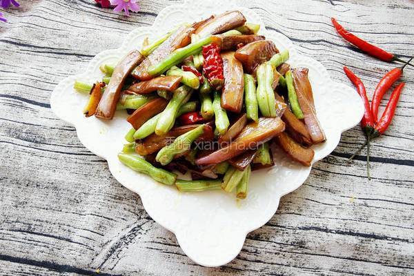 豆角烧茄子的做法图解8
