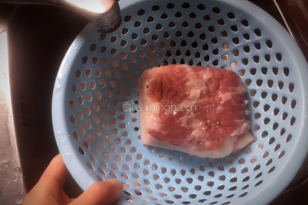 青蒜回锅肉的做法图解2