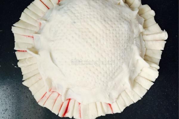 红笕虾米菜盒子的做法图解6