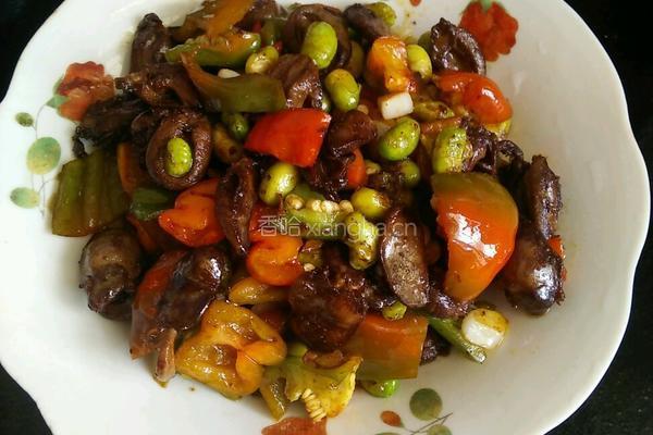 辣椒豆米炒鸡心的做法图解17