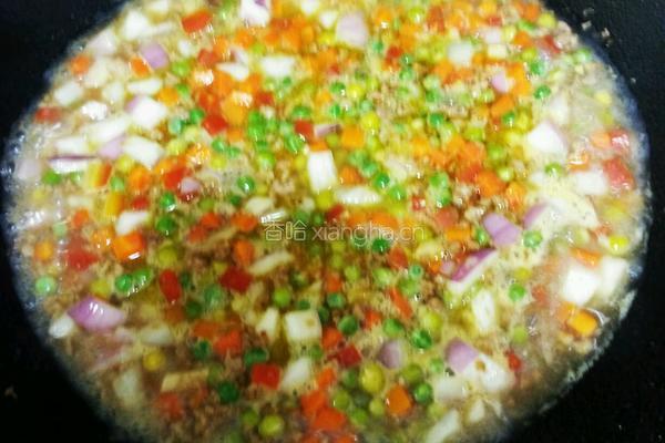 彩蔬焖饭的做法图解11