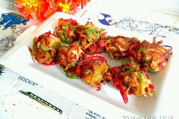 缤纷彩椒球的做法图解5