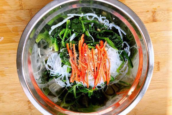 菠菜拌粉丝的做法图解6