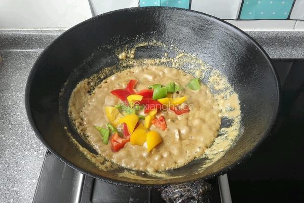 彩椒素咖喱饭的做法图解8