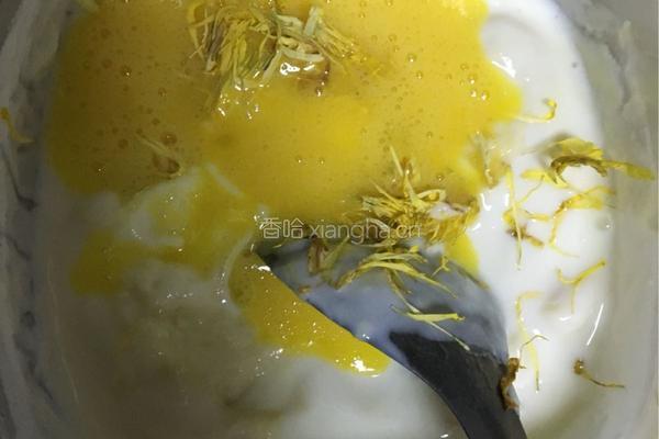 榴莲皇菊冰淇淋的做法图解4