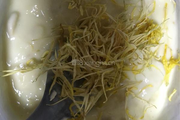 榴莲皇菊冰淇淋的做法图解6