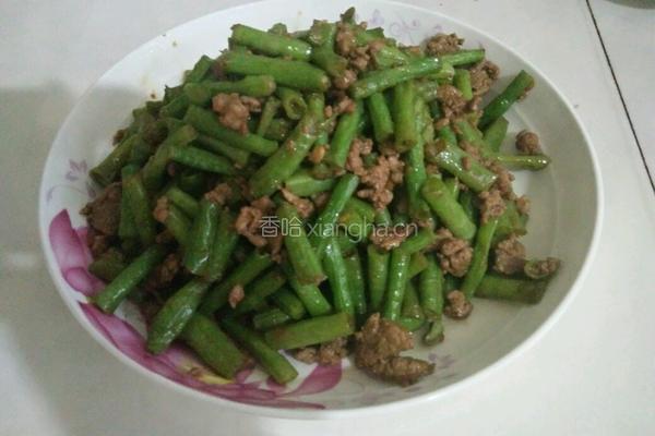 肉沫豇豆的做法图解4