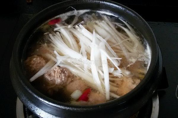 白萝卜丸子汤的做法图解10