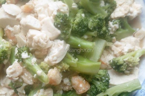 西兰花酿豆腐的做法图解4
