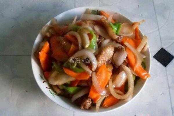 洋葱炒肉的做法图解3