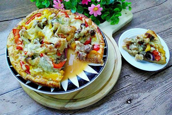 彩椒牛肉披萨的做法图解14