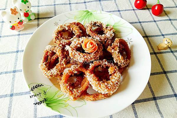 酥炸鱿鱼圈的做法图解8