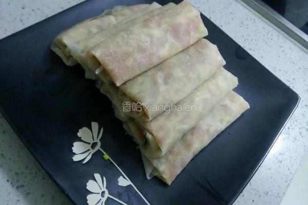 肉馅春卷的做法图解13
