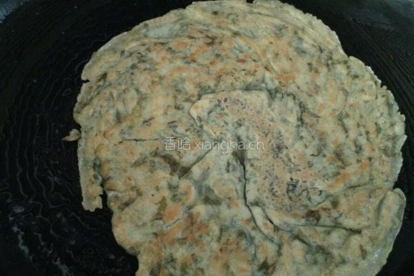 紫菜虾皮鸡蛋饼的做法图解6