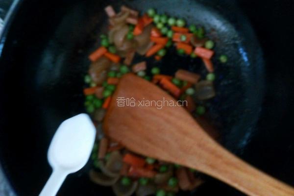 肉皮豌豆小炒的做法图解4
