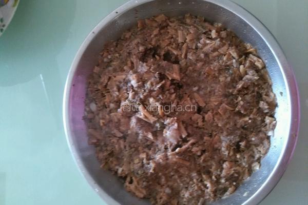 头菜叶蒸肉饼的做法图解6