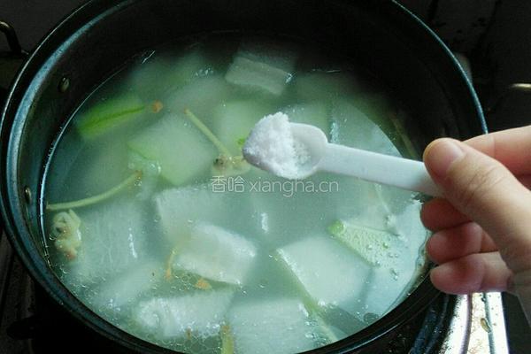 花甲冬瓜汤的做法图解4