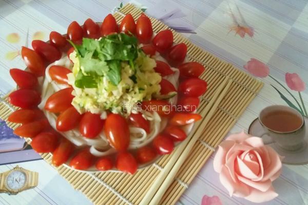 ＃圣女果＃ 圣女果打卤热汤面的做法图解8