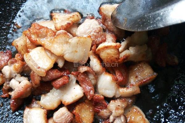 五花肉炒四季豆的做法图解3
