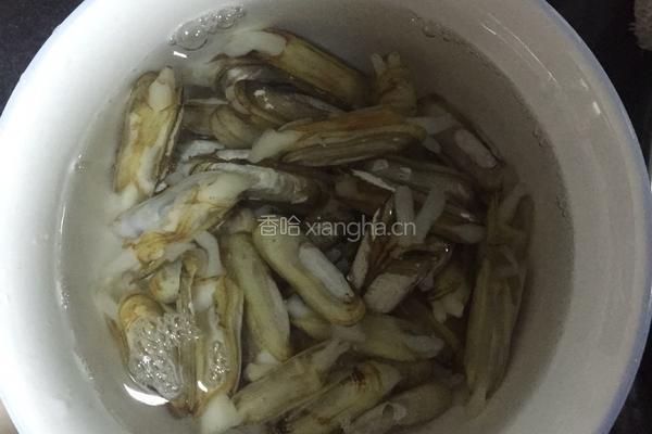 清炒蛏子的做法图解1