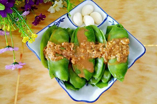 麻酱蒜香扁豆的做法图解9