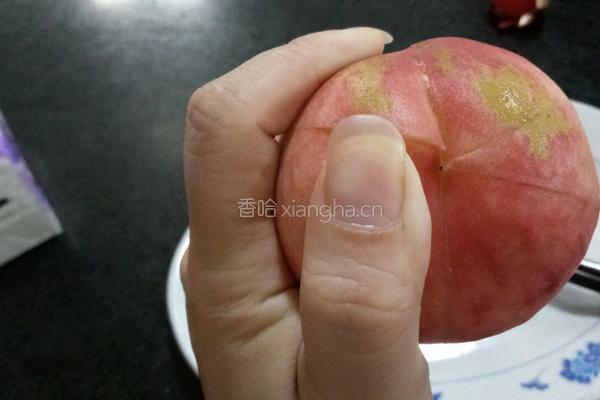 掰桃子的做法图解4