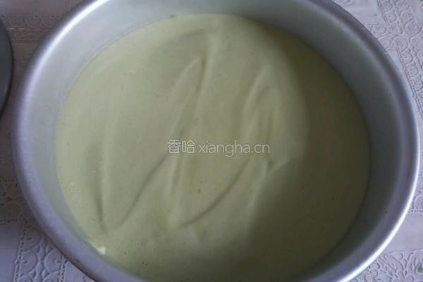 绿色戚风蛋糕的做法图解10