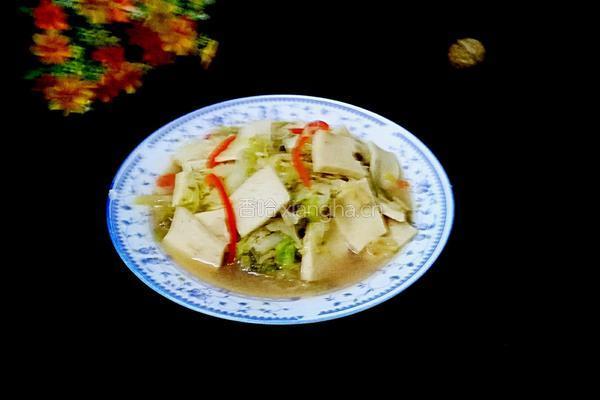 卷心菜与千叶豆腐的做法图解11