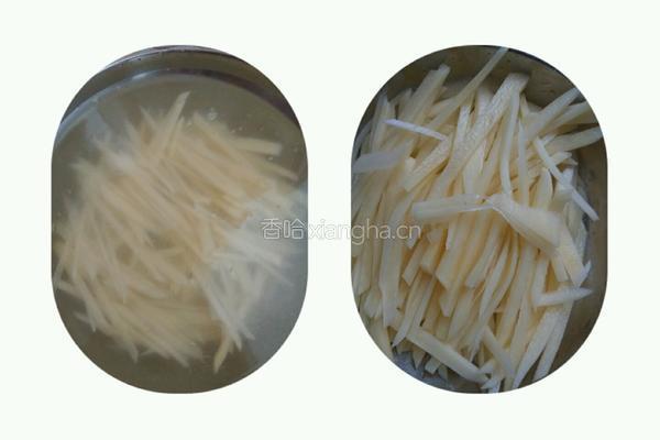 炝炒酸辣土豆丝的做法图解2