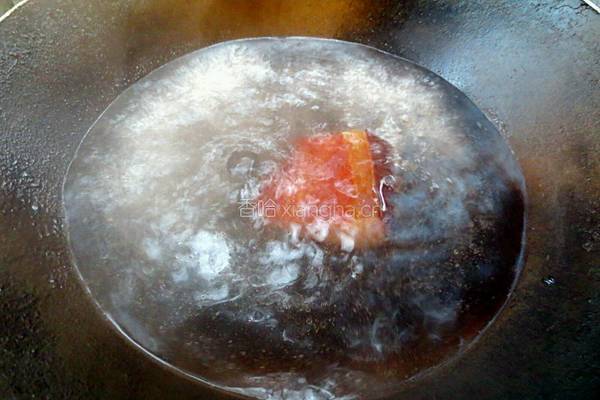 芥兰炒腊肉的做法图解2