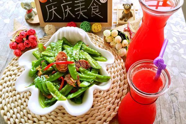 河南豆炒香肠的做法图解4