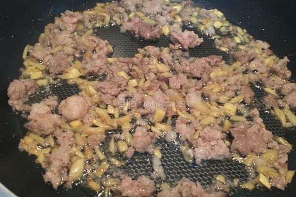 姜丝肉末鸡蛋饼的做法图解3