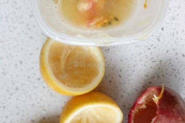 百香果柠檬蜜的做法图解3