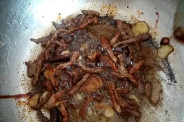 肉炒蒜苔的做法图解5